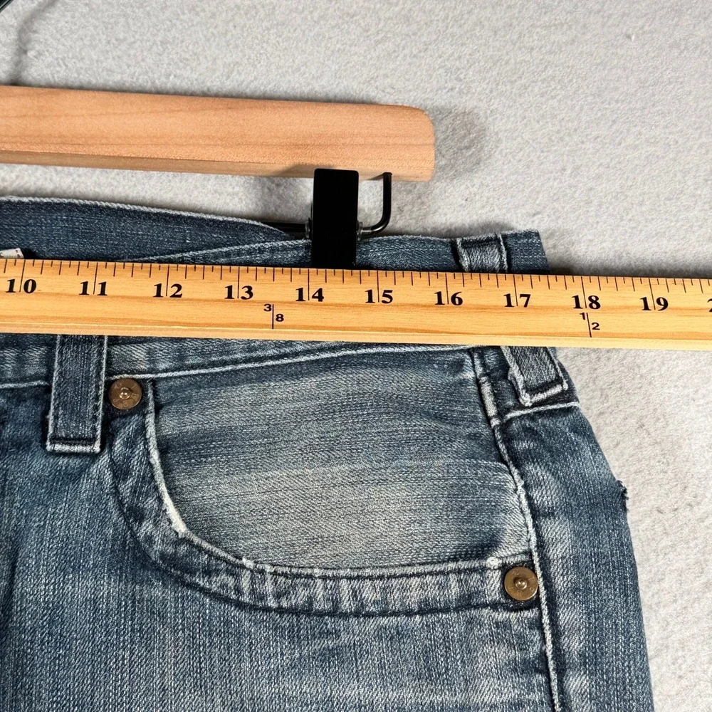 True Religion Mens Straight Leg Blue‎ Jeans 32x29 Made in USA MDE859J19